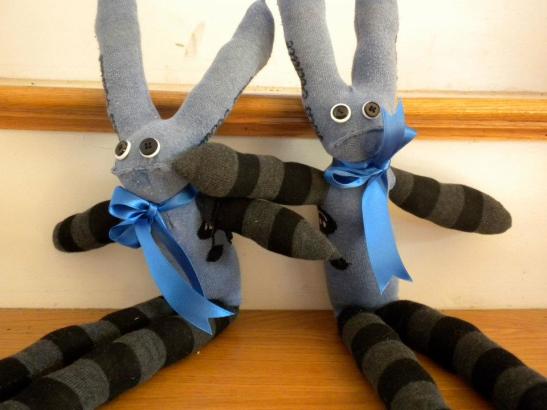 Sock critter twins, 2012.